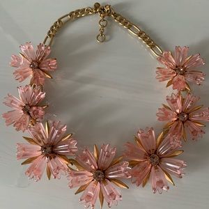 J Crew Pink Flower necklace